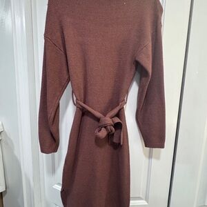 Fashion Nova Chocolate Long Sleeve Dress